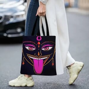 Stylish Black and Pink Tote Bag